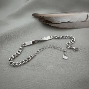  Сталевий браслет «Луна»